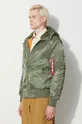 green Alpha Industries jacket MA-1 Hooded