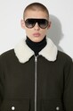 Vlnená bunda A.P.C. WOAPJ.H02761 zelená