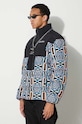 Μπουφάν Marcelo Burlon Aop Optical Cross Block μαύρο CMEJ001F23FAB0023310