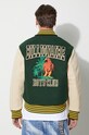 Bunda Billionaire Boys Club TROPICAL VARSITY JACKET B23301 zelená AW23