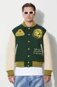 green Billionaire Boys Club bomber jacket TROPICAL VARSITY JACKET