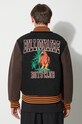 Clothing Billionaire Boys Club bomber jacket TROPICAL VARSITY JACKET B23301 black