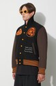 Billionaire Boys Club bomber jacket TROPICAL VARSITY JACKET black B23301