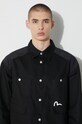 Джинсова куртка Evisu Seagull and Slogan Print 2EAHTM3SJ8004LFCT чорний