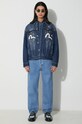 Evisu denim jacket Inari Mask Printed 2EAHTM3DJ1001LFCT blue AW23