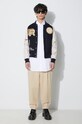 Куртка-бомбер с примесью шерсти Baracuta Varsity Bomber BRCPS0996 тёмно-синий AW23