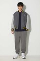 Lacoste wool bomber jacket BH0562 gray AW23