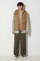 Lacoste bezrękawnik puchowy BH1611 brązowy AW23