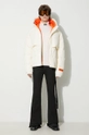 Páperová bunda Heron Preston Hoodie Nylon Puffer béžová