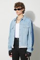 Heron Preston kurtka jeansowa Washed Insideout Reg Jkt niebieski HMYE013F23DEN0014500