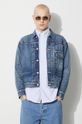 Oblečenie Rifľová bunda Human Made Denim Work HM26JK008 tmavomodrá