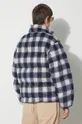 Dvostrana jakna Butter Goods Reversible Plaid Puffer Jacket mornarsko plava BGQ423D12703