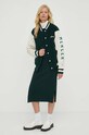 The Mercer Brand jacheta bomber din lana MEAP233001 verde