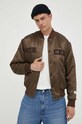 Odzież The Mercer Brand kurtka bomber MEAP233003 brązowy