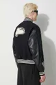 black Y-3 wool blend bomber jacket