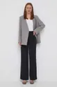 Volnen suknjič Calvin Klein siva