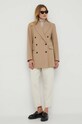 Tommy Hilfiger marynarka z domieszką wełny WW0WW39095 beżowy AW23