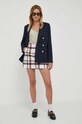 Sako s prímesou vlny Polo Ralph Lauren 211910134 tmavomodrá SS25
