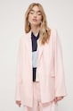 Stine Goya marynarka bawełniana różowy SG5173