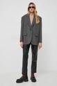 Μάλλινο σακάκι Weekend Max Mara 2350860133600 γκρί AW23