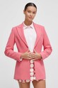 United Colors of Benetton marynarka 29HHDW014.11F różowy AW23