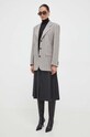 BOSS marynarka wełniana 50510125 szary AW23