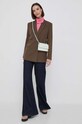 Blazer s příměsí vlny Calvin Klein K20K206715 hnědá AW23