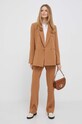 Dkny marynarka UG3JX043 brązowy AW23
