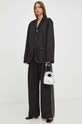 Stine Goya marynarka z domieszką wełny SG5198 czarny AW23