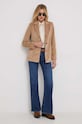 Μπουφάν με κορδόνι United Colors of Benetton 2NIADW022.34A μπεζ AW23