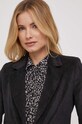 Μπουφάν με κορδόνι United Colors of Benetton μαύρο 2NIADW022.100