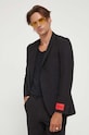 HUGO marynarka wełniana 50497990 czarny AW23