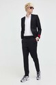 Μάλλινο μπουφάν HUGO 50500274 μαύρο AW23