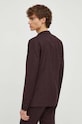 Îmbrăcăminte The Kooples geaca de lana HVES27025K burgundia