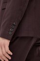 The Kooples marynarka wełniana HVES27025K bordowy