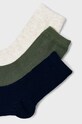 Mayoral skarpetki dziecięce 3-pack 10575.5G.Skarpety zielony AW23