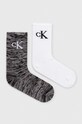 Κάλτσες Calvin Klein Jeans 2-pack ψηλές κάλτσες μαύρο 701224134