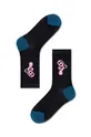 čierna Ponožky Happy Socks Caroline Crew Sock Dámsky