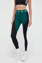 adidas Performance legginsy treningowe Techfit Colorblock IK6154 zielony AW23
