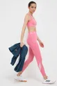 adidas Performance edzős legging Techfit 3-Stripes rózsaszín