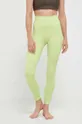 zielony adidas Performance legginsy do jogi Studio Damski