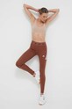 adidas Performance legginsy treningowe Techfit Hyperglam IB0434 brązowy AW23