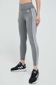 adidas Performance legginsy treningowe Train Essentials aplikacja szary IC8296