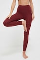 Tajice za jogu adidas Performance Essentials bez uzorka bordo HA6602