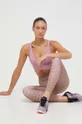 różowy adidas Performance legginsy do jogi Studio Damski