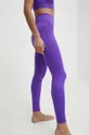 фіолетовий Легінси для йоги Casall Seamless Graphical Rib Жіночий