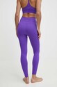 Одежда Леггинсы для йоги Casall Seamless Graphical Rib 22610 фиолетовой