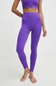 Леггинсы для йоги Casall Seamless Graphical Rib фиолетовой 22610