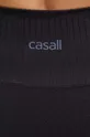czarny Casall legginsy do jogi Seamless Graphical Rib