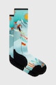 Smartwool ciorapi de schi Targeted Cushion Snow Bunny Print OTC turcoaz SW002167